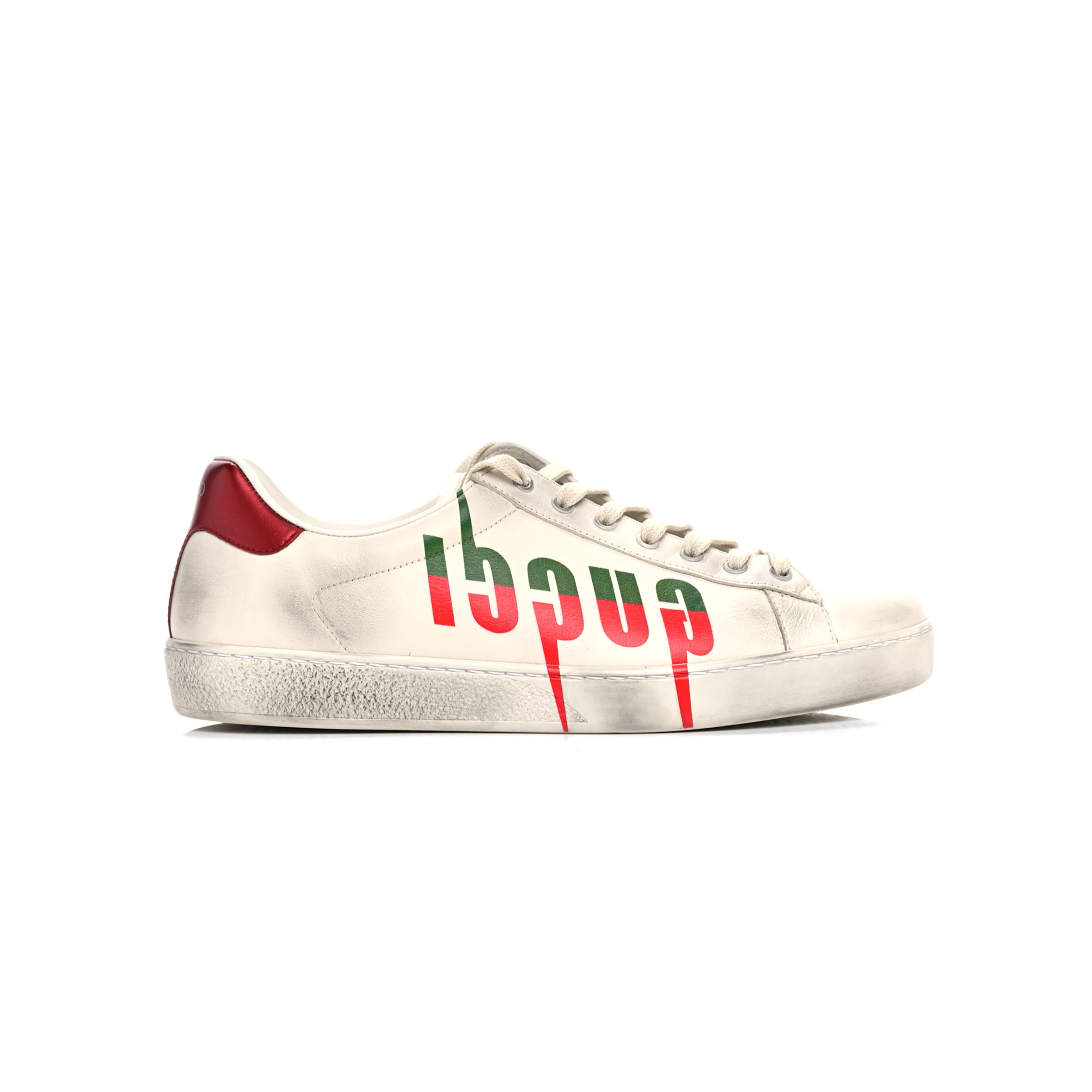 G*u*i distressed calfskin mens ace blade sneakers 11 923484